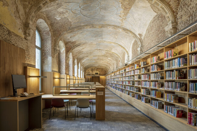 Stadsbibliotheek Het Predikheren, Korteknie Stuhlmacher Architecten, Callebaut Architecten, Bureau Bouwtechniek, (Foto: Luuk Kramer)